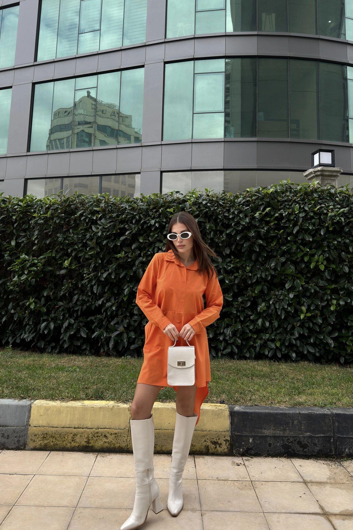 Orange Women Dress