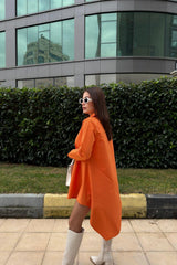 Orange Women Dress