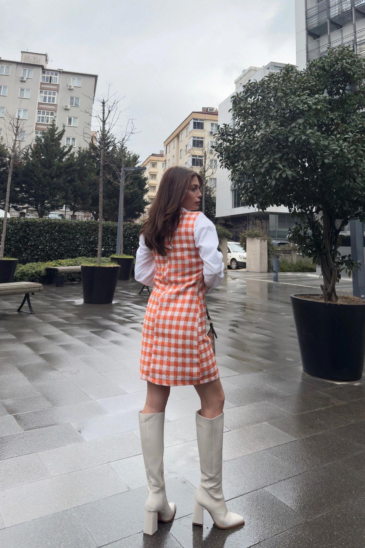 Orange Women Dress