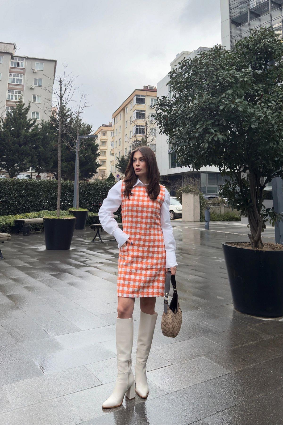 Orange Women Dress