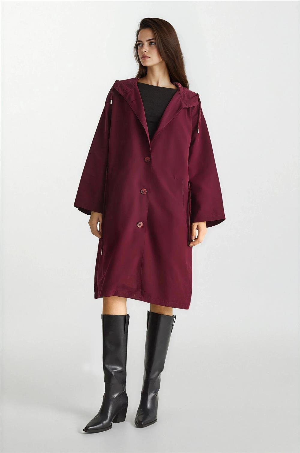 Cherry Women Trench Coat
