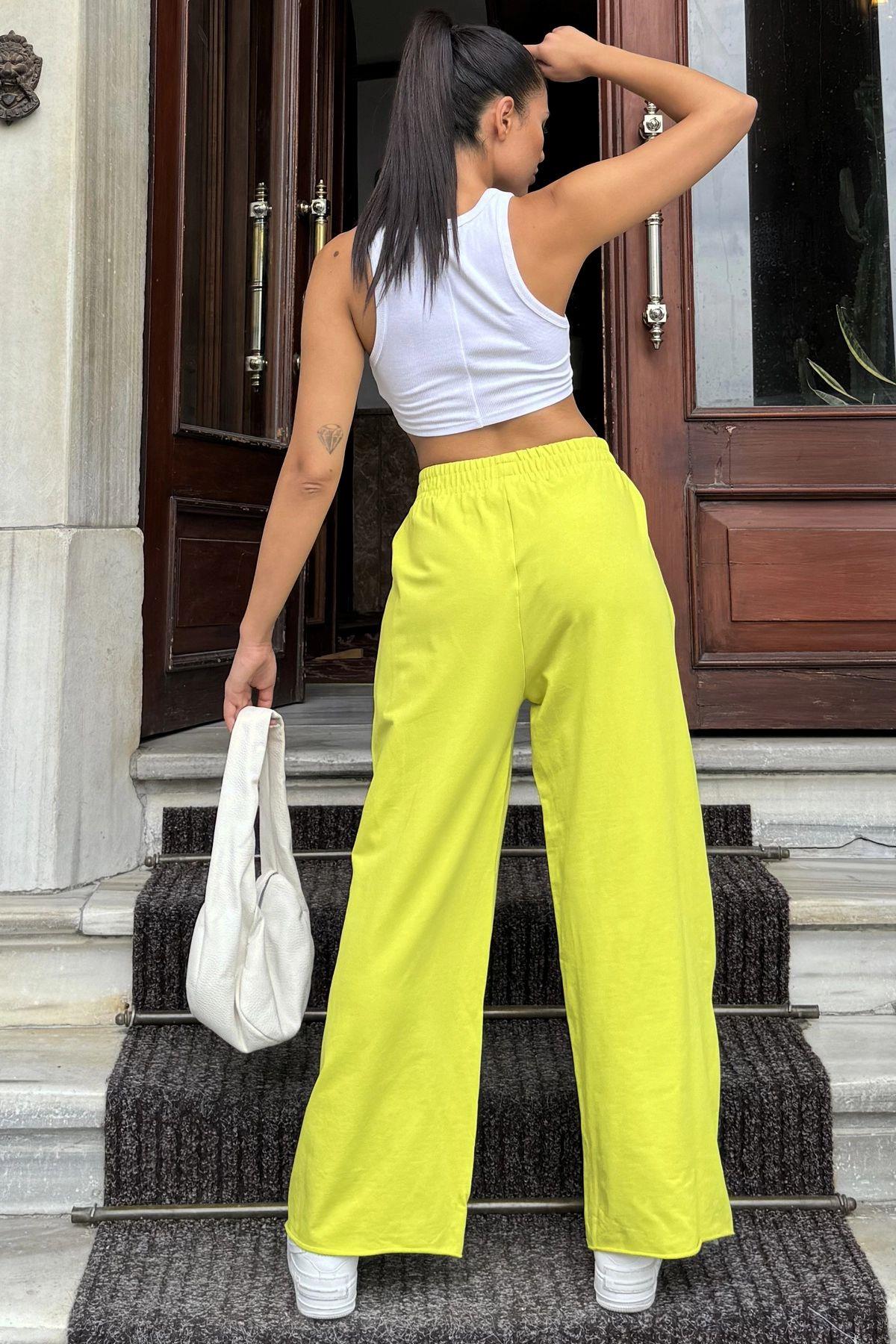 Green Women Pants