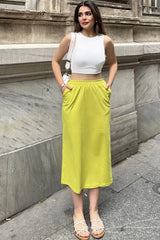 Green Women Skirt
