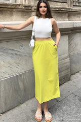 Green Women Skirt