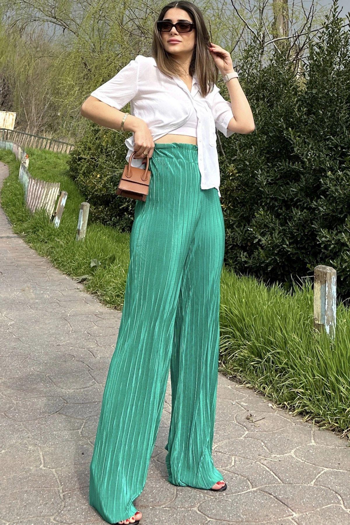 Benetton Green Women Pants