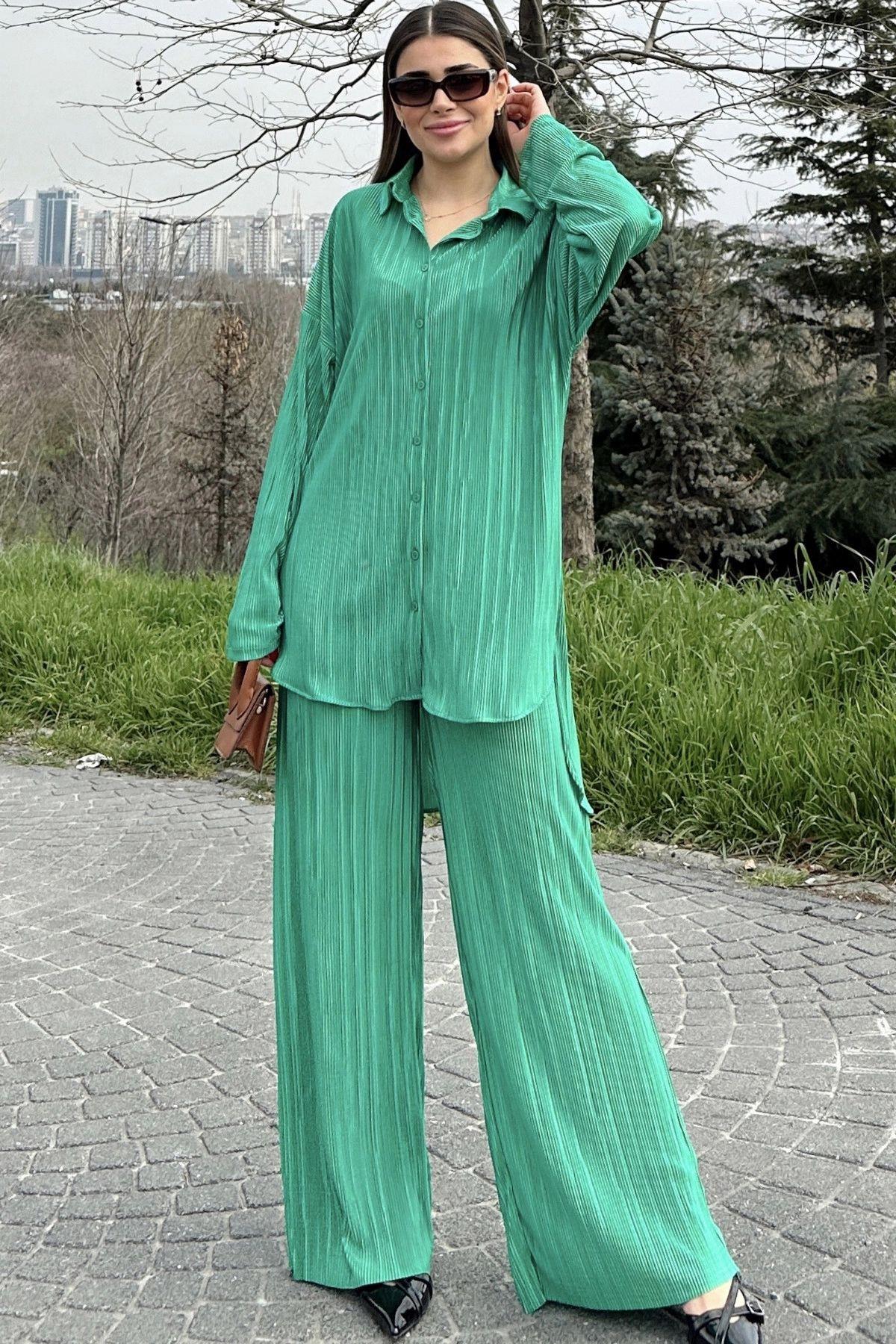 Benetton green Women Two-Piece Set