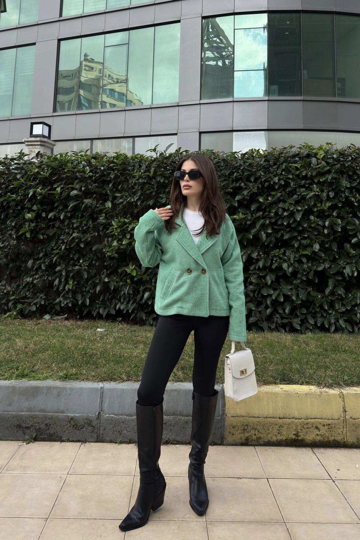 Green Women Jacket