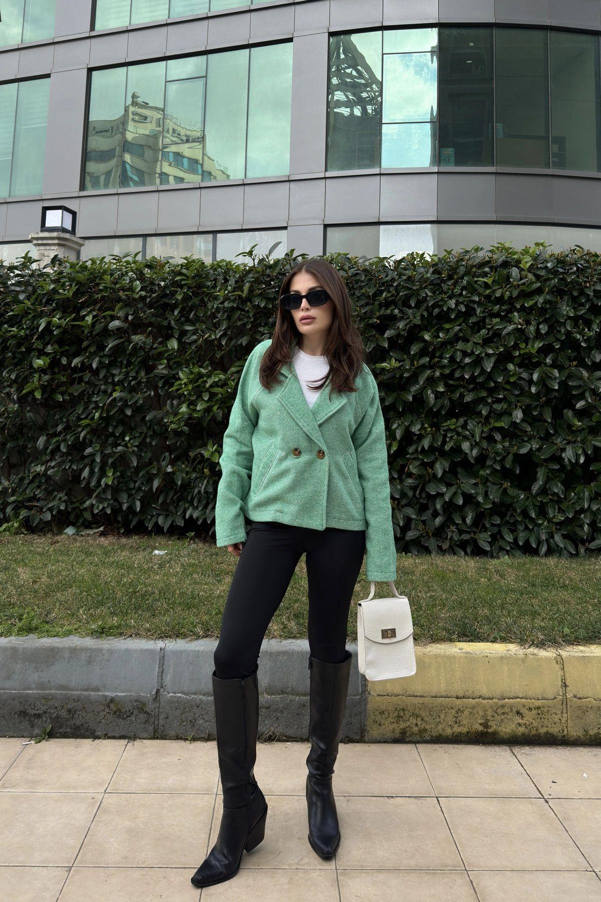 Green Women Jacket