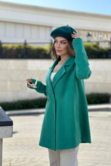 Green Women Coat