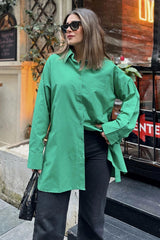Benetton Green Women Shirt