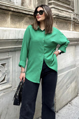 Benetton Green Women Shirt
