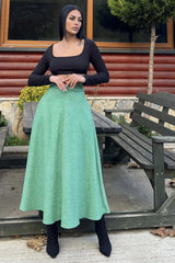 Green Women Skirt