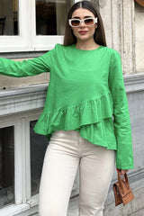 Benetton Green Women Blouse