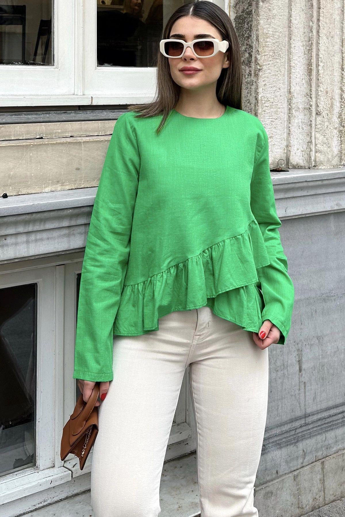 Benetton Green Women Blouse