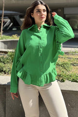 Benetton Green Women Shirt