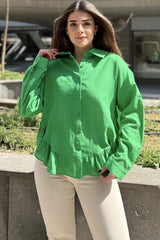 Benetton Green Women Shirt