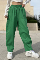 Green Women Pants