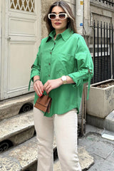 Benetton Green Women Shirt