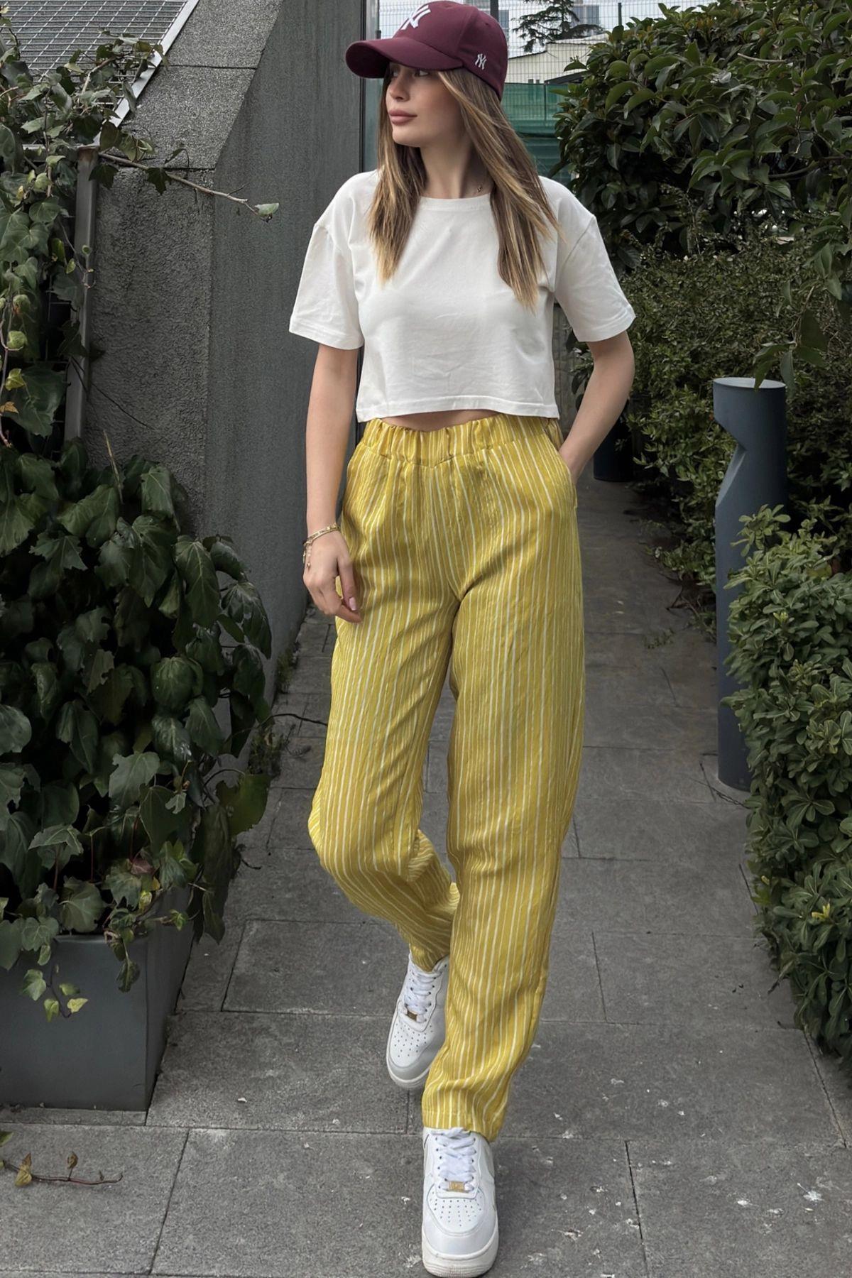 Green Women Pants