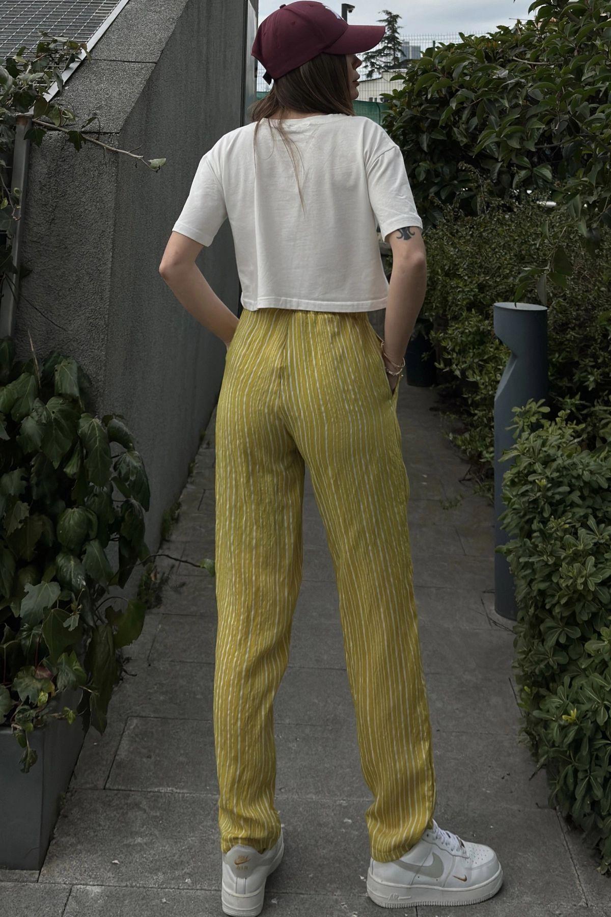 Green Women Pants