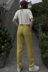 Green Women Pants