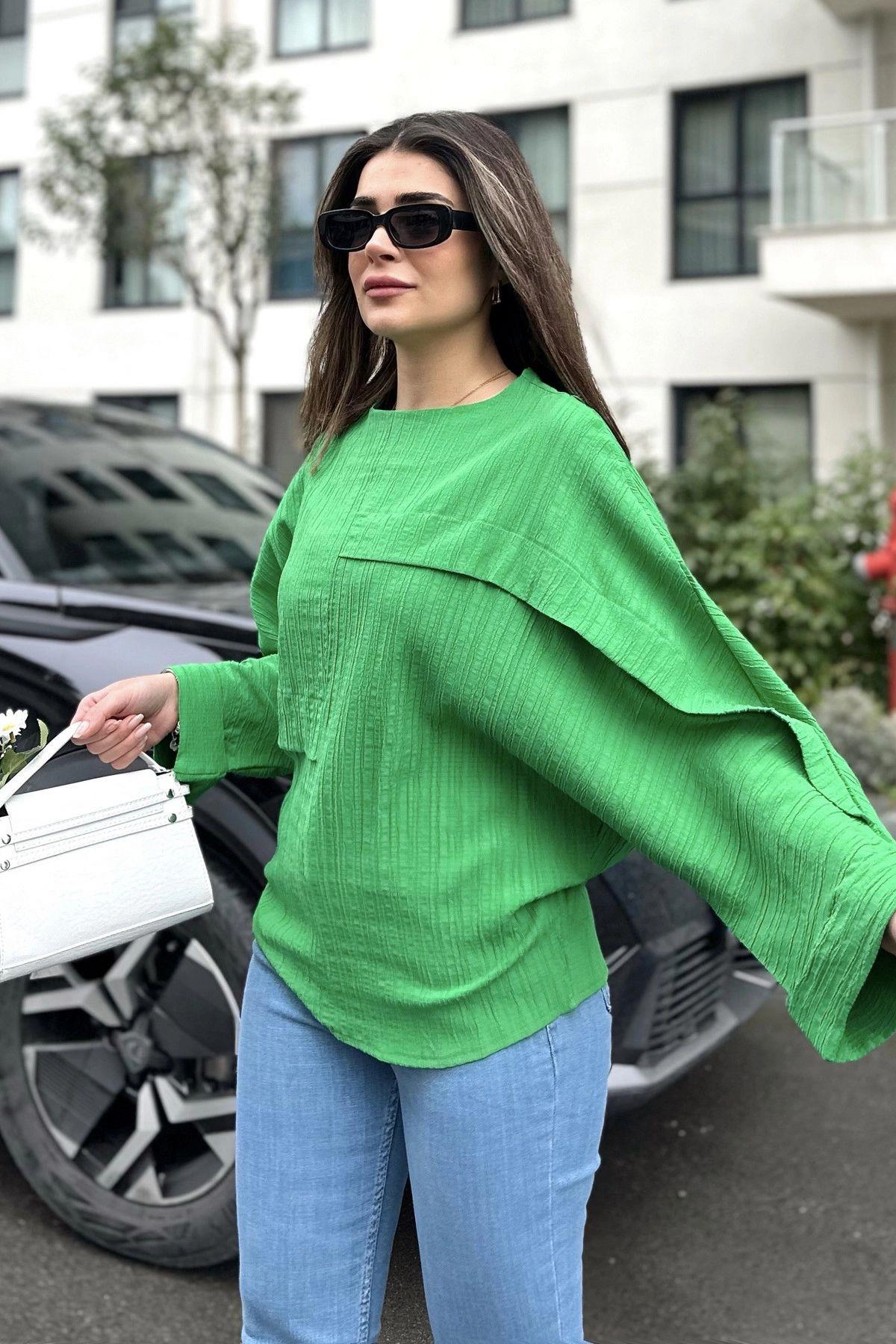 Benetton Green Women Blouse