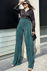 Oil Green Women Pants