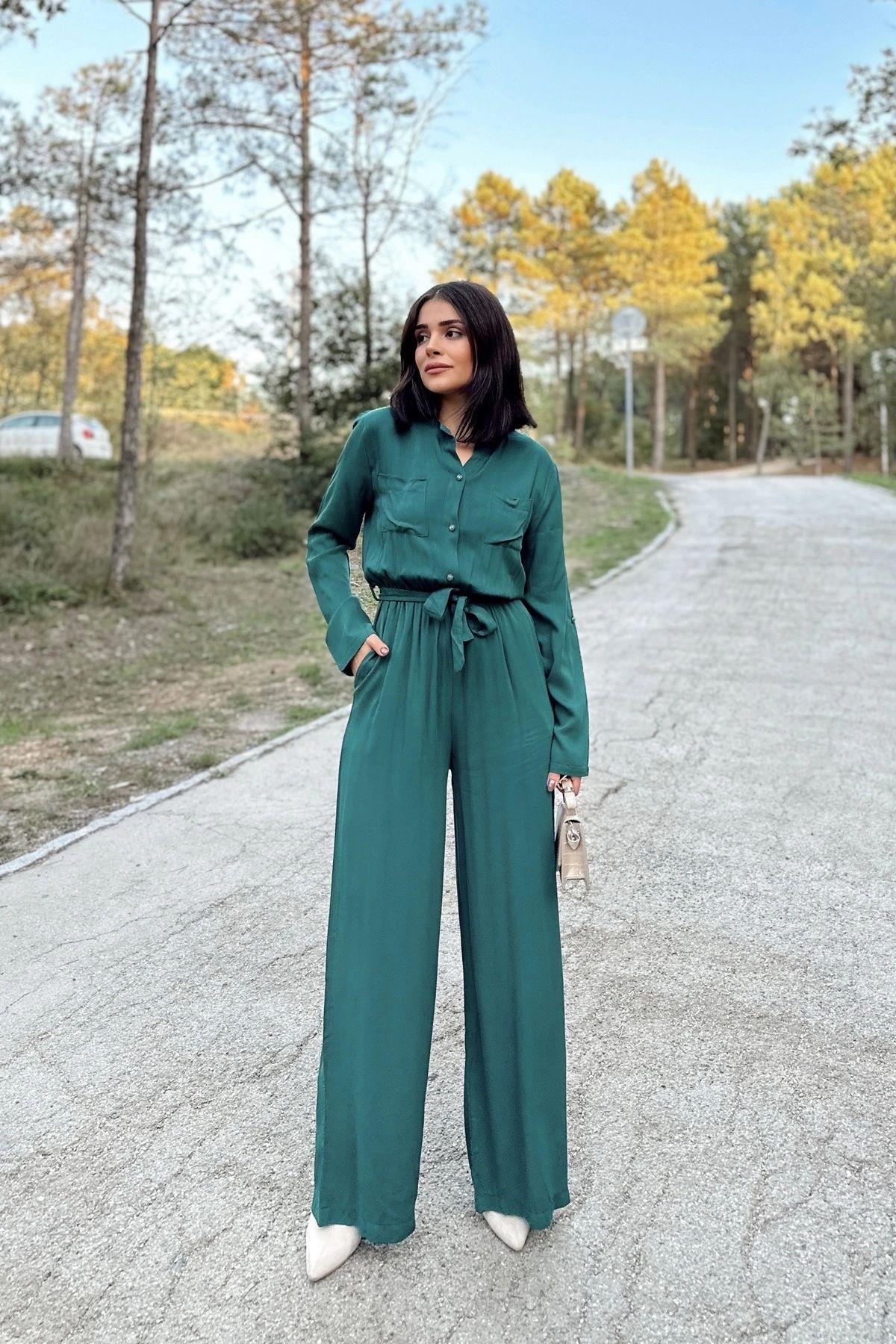 Emerald Green Women Jumpsuit