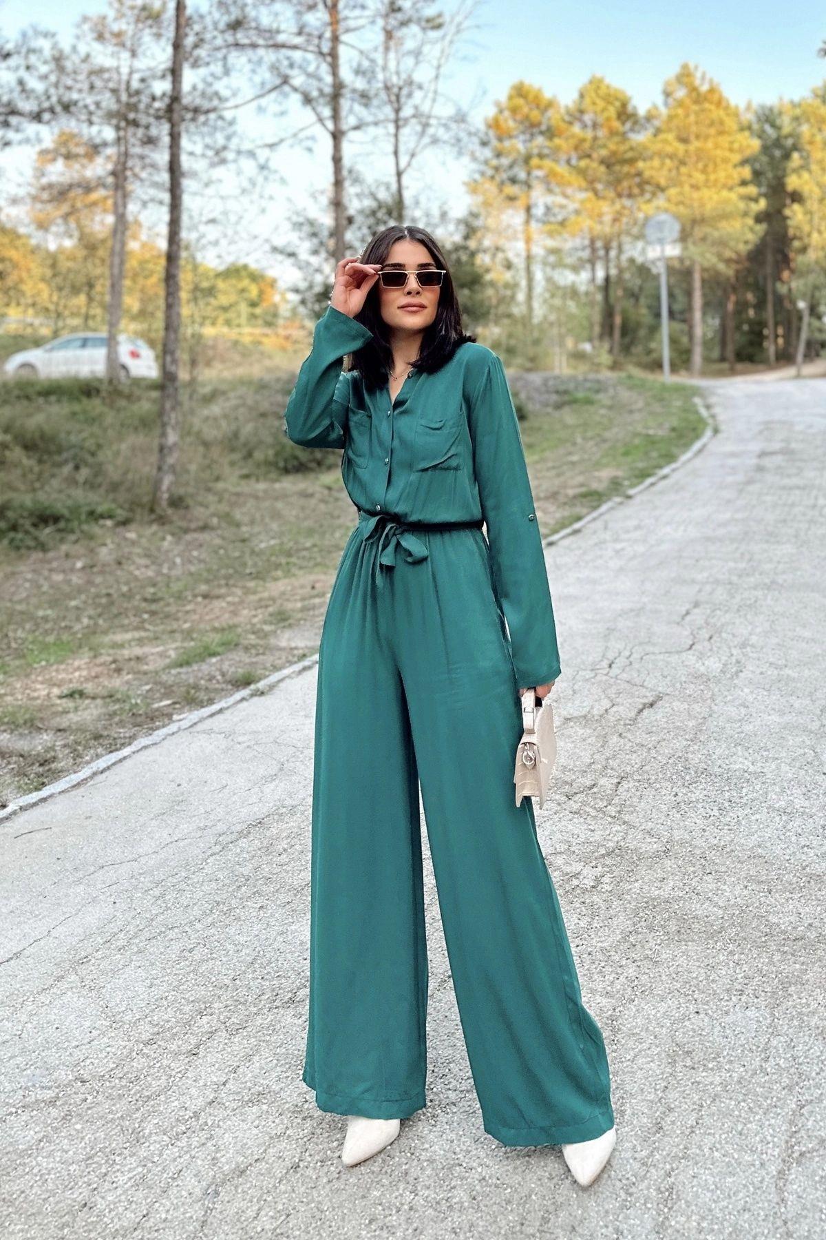 Emerald Green Women Jumpsuit