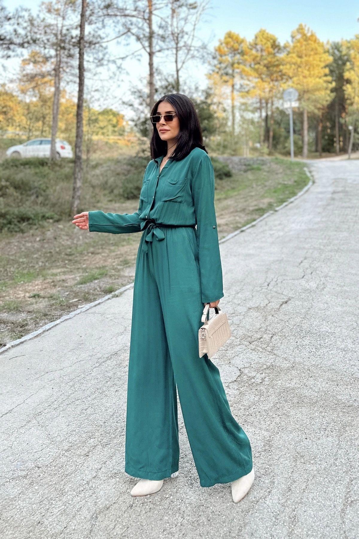 Emerald Green Women Jumpsuit